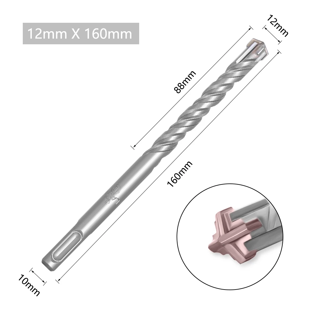 12mm concreto SDS PLUS broca La Vie 12mm concreto SDS PLUS broca La Vie