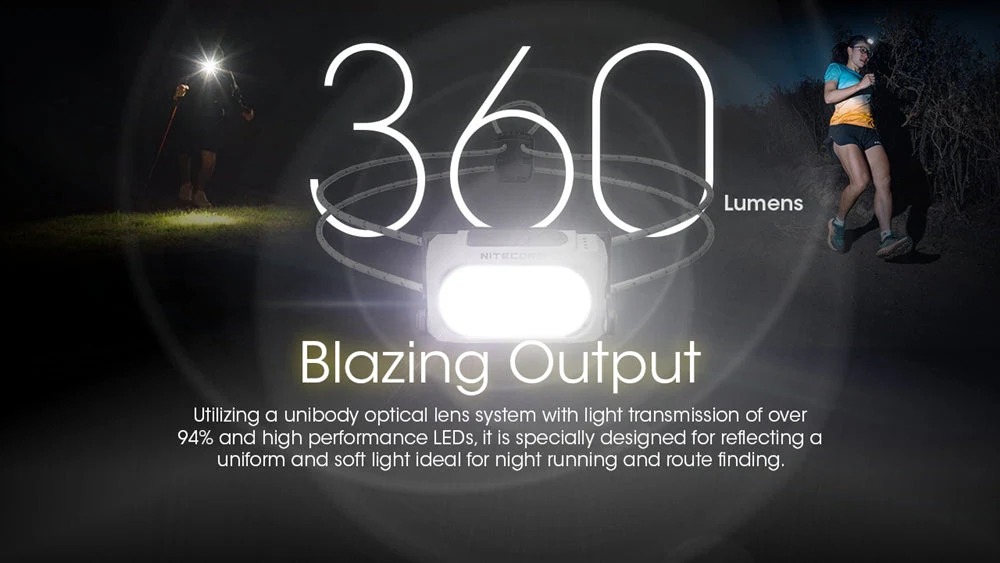 NU21 360 Lumen recargable ultra-ligera linterna frontal Nitecore (9) NU21 360 Lumen recargable ultra ligera linterna frontal Nitecore 9