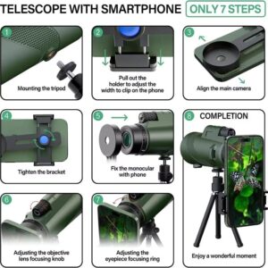 HD ZOOM Monoculo Telescopio potente 80X100 3 HD ZOOM Monoculo Telescopio potente 80X100 2