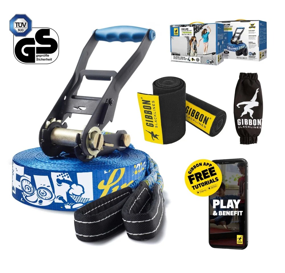 FUNLINE SLACKLINE 15M GIBBON (1) FUNLINE SLACKLINE 15M GIBBON 1