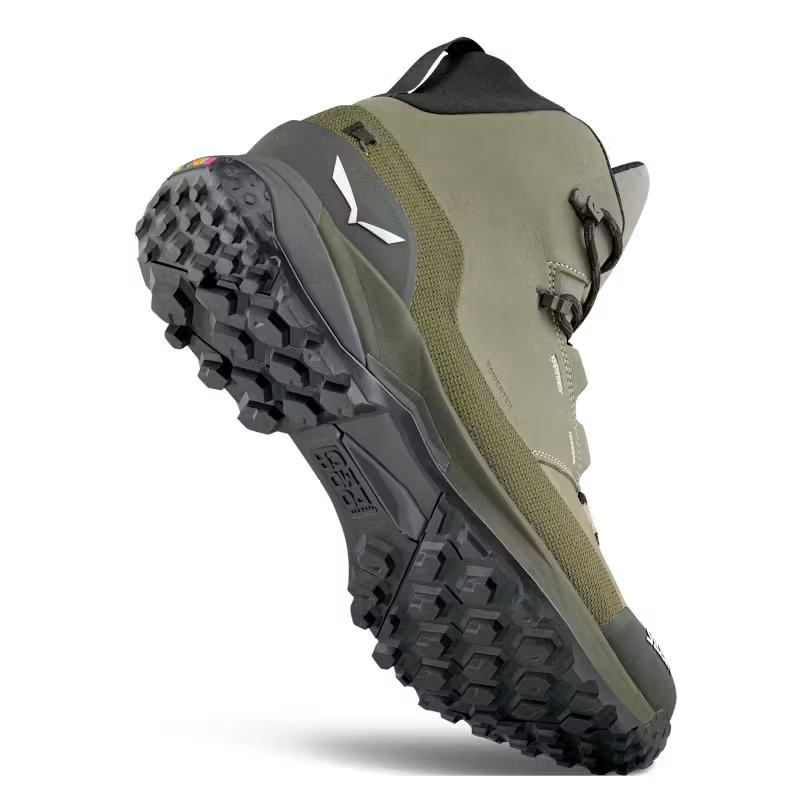 PUEZ LEATHER MID POWERTEX BOTAS VERDE SALEWA (1) PUEZ LEATHER MID POWERTEX BOTAS VERDE SALEWA 1