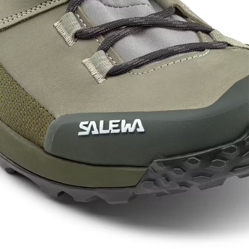 PUEZ LEATHER MID POWERTEX BOTAS VERDE SALEWA (7) PUEZ LEATHER MID POWERTEX BOTAS VERDE SALEWA 7