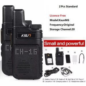 M6 WALKIE TALKIE PAR RADIOS KSUN 2 M6 WALKIE TALKIE PAR RADIOS KSUN 7