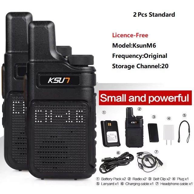 M6 WALKIE TALKIE PAR RADIOS KSUN_ (7) M6 WALKIE TALKIE PAR RADIOS KSUN 7