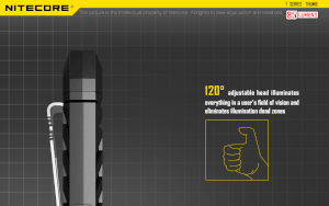THUMB ORIENTABLE LINTERNA LLAVERO NITECORE copia